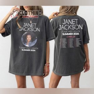 Janet Jackson Together Again Tour 2024 2 Sides T-Shirt, 90S Vintage Janet Jackson Shirt