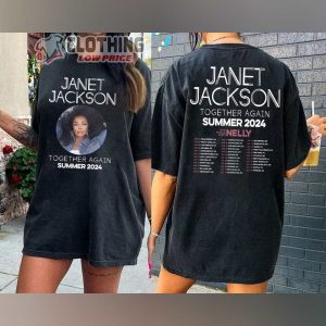 Janet Jackson Together Again Tour 2024 2 Sides T Shirt 90S Vintage Janet Jackson Shirt 3