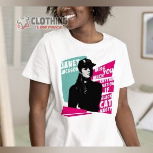 Janet Tshirt Womens Fitted Tshirt Music Clothes Unisex American Singer Elegan 3