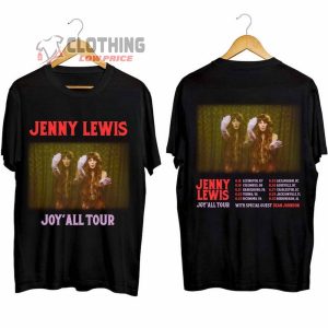 Jenny Lewis Tour 2024 Setlist Merch Joy'All Ball Tour 2024 Shirt Jenny Lewis 2024 Concert With Special Guest Dean Johnson T Shirt 1