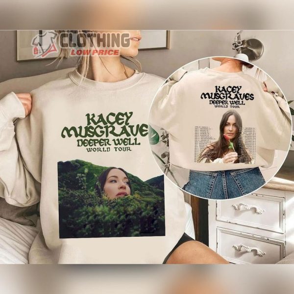 Kacey Musgraves Merch, Deeper Well World 2024 Tour Shirt, Kacey Musgraves Fan Gift, Kacey Musgraves 2024 Concert Sweatshirt