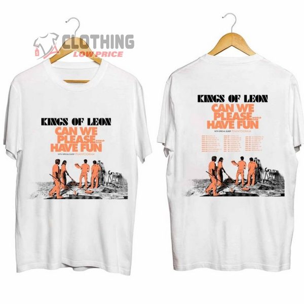 Kings Of Leon Tour 2024 Merch, Can We Please Have Fun US Tour 2024 Shirt, Kings Of Leon New Abum 2024 Shirt, Kings Of Leon Setlist T-Shirt