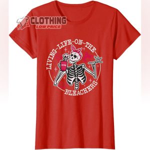 Living Life On The Bleachers, Wrestling Mom Skeleton Coffee T-Shirt
