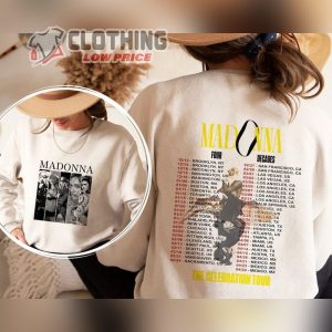 Madonna 90S The Celebration Tour 2024 Shirt, Madonna Shirt Fan Gifts, Madonna Vintage Shirt, Madonna Concert Shirt