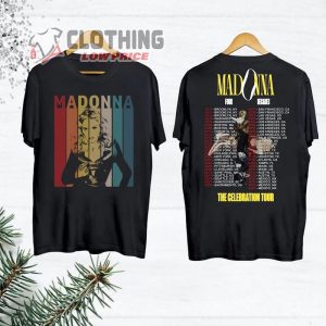 Madonna 90S Vintage Shirt, 2024 Tour Madonna The Celebration T- Shirt, Four Decades Tour Shirt, Madonna Concert Merch