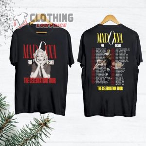 Madonna Fan Gift Shirt, 2024 Tour Madonna The Celebration T- Shirt, Four Decades Tour Shirt, Madonna Concert Merch
