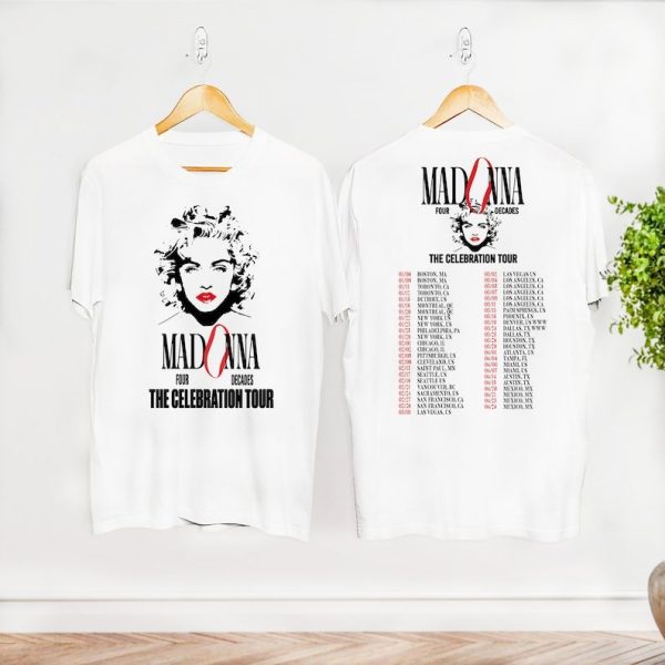 Madonna The Celebration 2024 Tour Graphic Shirt, Madonna Fan Lovers Shirt, Madonna 2024 Concert Merch