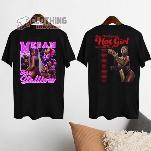 Megan Thee Stallion Merch, Hot Girl Tour Dates 2024 Shirt, Hot Girl Summer 2024 Tour T-Shirt