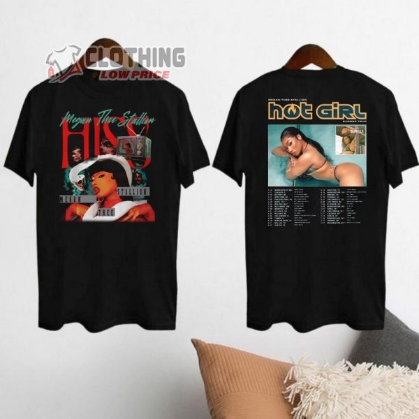 Megan Thee Stallion Merch, Megan Thee Stallion Hot Girl 2024 Tour Shirt, Megan Thee Stallion Hot Girl Summer Tour With GloRilla T-Shirt