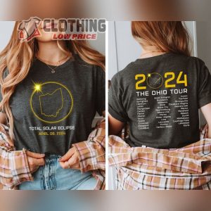 Ohio Total Solar Eclipse Shirt, Total Eclipse Of The Heart Release Date Hoodie, Totality Spring 2024 Outfits Sweatshirt