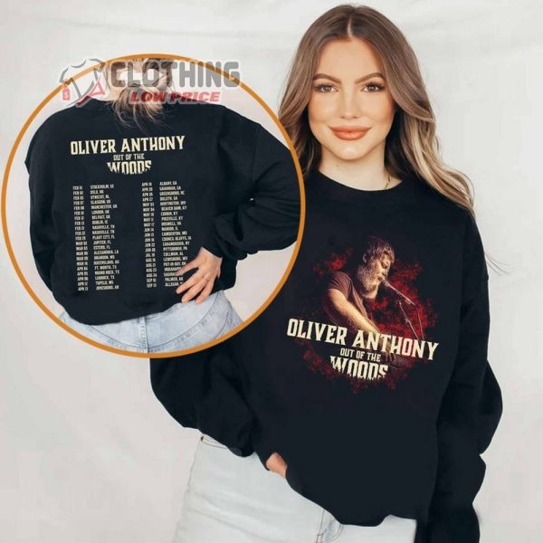 Oliver Anthony – Out Of The Woods 2024 Tour Shirt, Oliver Anthony Fan Shirt, Oliver Anthony 2024 Tour Shirt, Out Of The Woods 2024 Concert Sweatshirt