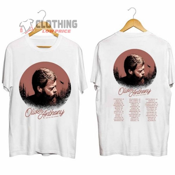 Oliver Anthony Tour 2024 Merch, Out Of The Woods 2024 Tour Shirt, The Woods Tour Dates 2024 T-Shirt