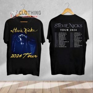 Stevie Nicks 2024 Tour Merch, Vinatge Stevie Nicks Tour Dates 2024 Shirt, Stevie Nicks Tour 2024 UK T-Shirt
