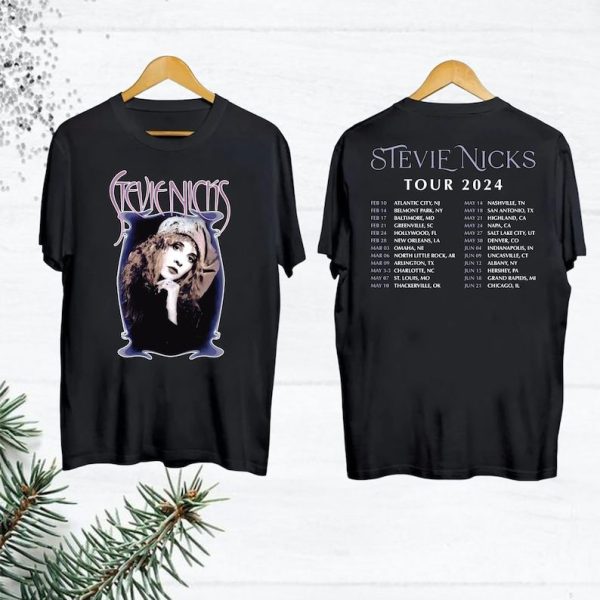 Stevie Nicks Tour 2024 Setlist Shirt, Stevie Nicks T- Shirt, Stevie Nicks 2024 Concert Tour Dates Merch