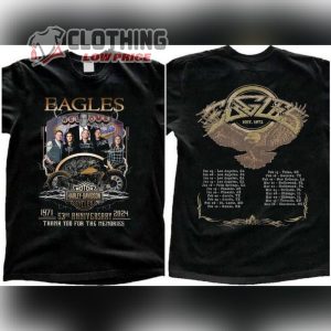 The Eagles Band 2024 Music Tour T- Shirt, Long Goodbye Tour Shirt, Thank You For The Memories Shirt, Eagles Sweatshirt, Eagles Merch