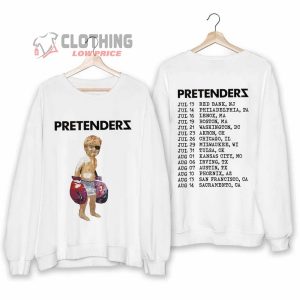 The Pretenders Concert 2024 Merch, The Pretenders USA Tour 2024, The Pretenders Band Fan Sweatshirt