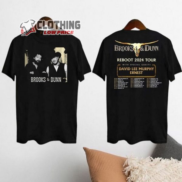 The Reboot 2024 Tour Brooks and Dunn T-Shirt, Brooks & Dunn Merch, Brooks And Dunn Country Music T-Shirt