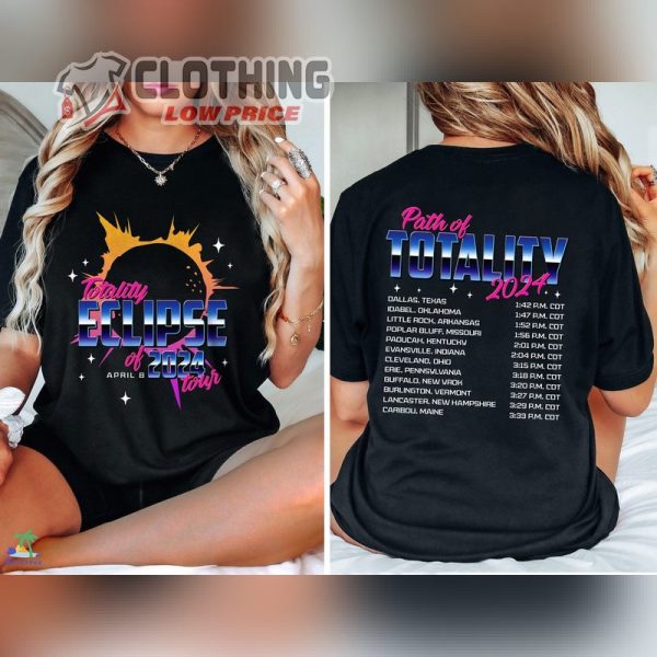 Total Solar Eclipse 2024 Shirt, April 8Th 2024 Shirt, Eclipse Event 2024 Shirt, Celestial Shirt, Path Of Totality