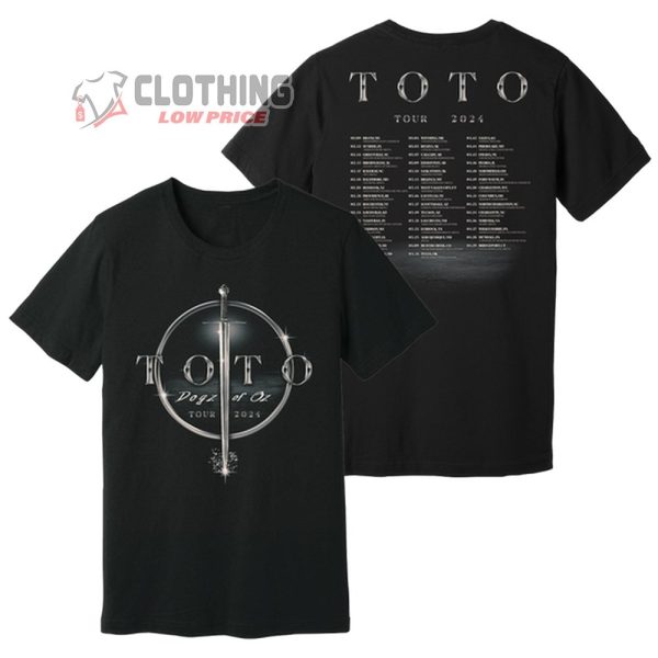 Toto Gogz Of Oz Tour 2024 Merch, Toto 2024 Headlining Tour Dates Shirt, Toto Setlist 2024 T-Shirt