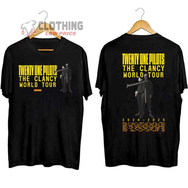 Twenty One Pilots Live Nation 2024 Merch, The Clancy World Tour 2024 Unisex Shirt, Twenty One Pilots Fan Gift T-Shirt