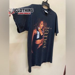 Vintage 90S Janet Jackson World Tour 2024 T Shirt 2