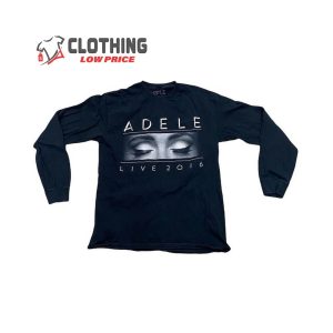 Vintage Adele T Shirt Live 2024 Tour Pop Music Singer London United Kingdom Black White Shirt 4
