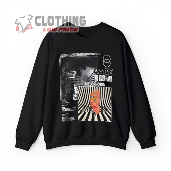 Vintage Bootleg Inspired Sweatshirt, Cage The Elephant Tour Sweatshirt, Cage The Elephant Album Covers Merch