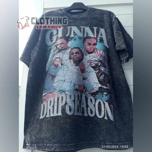 Vintage Gunna Wunna World Shirt, Drip Season Rapper Shirt