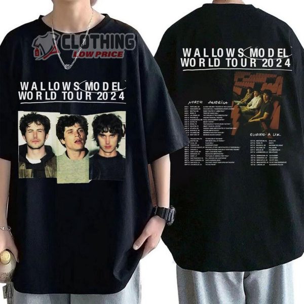 Wallows Concert 2024 Merch, Wallows Model 2024 World Tour, Wallows Band Fan T-Shirt