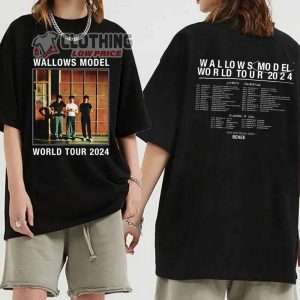 Wallows Model North America Tour 2024 Merch, Wallows Model World Tour 2024 Shirt, Wallows Model With Benee Europe And UK Tour T-shirt