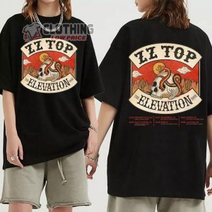 ZZ Top The Elevation Tour 2024 Merch, ZZ Top Tour 2024 Shirt, ZZ Top Summer Tour Dates 2024 T-Shirt