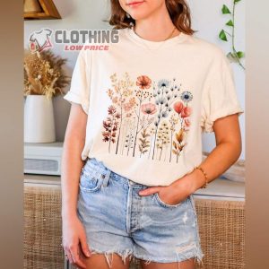 Lovely Flowers Shirt, Trending T-Shirt, Healing Tee, Positive Gift For Friends
