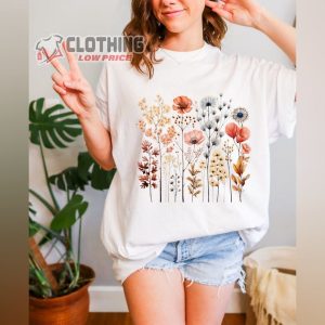 Lovely Flowers Shirt, Trending T-Shirt, Healing Tee, Positive Gift For Friends
