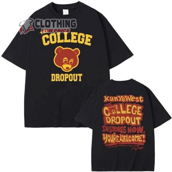 College Dropout Kanye West Shirt, Kanye West Tour Merch, Kanye West 2024 Fan Gift