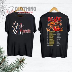 ACDC Band 2024 Tour Date Shirt, ACDC Pwr Up Tour 2024 Shirt, ACDC Rock Band Shirt, ACDC Band Fan Shirt, ACDC Tour Merch