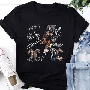 ACDC Band 90S Vintage Shirt, ACDC Rock Band Signatures Shirt, ACDC PWR Up Tour 2024 Shirt, ACDC Merch