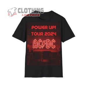ACDC Rock And Roll Band Music Shirt, Rock Band ACDC Tour 2024 Shirt, ACDC PWR Up World Tour 2024 Shirt, ACDC Merch