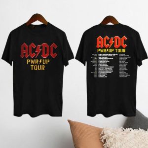 ACDC Rock Band Shirt, ACDC PWR Up Tour 2024 Shirt, ACDC Tour 2024 Shirt, Acdc Band Fan Shirt, Acdc Merch