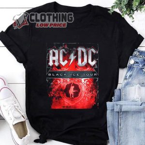 AcDc Black Ice T- Shirt, ACDC Shirt Fan Gifts, ACDC Graphic Tee, ACDC Vintage Shirt, ACDC Album Black Ice Shirt