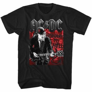 AcDc Highway To Black Adult T- Shirt, AcDc Band Members T- Shirt, ACDC Band Fan Shirt, ACDC Tour Merch