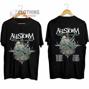 Alestorm Band Merch, Alestorm – Tour Of The Dead Marauder 2024 Unisex T-Shirt