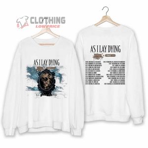 As I Lay Dying US Tour 2024 Merch, As I Lay Dying US Summer Tour 2024 Shirt, As I Lay Dying Tour 2024 T-shirt