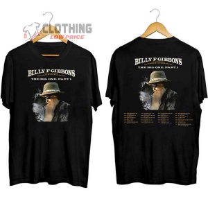 Billy F Gibbons Tour Dates 2024 Merch, Billy F Gibbons Shirt, ZZ Top Tour 2024 T-Shirt