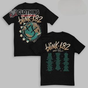 Blink 182 Shirt, Blink 182 The World Tour 2024, Music Tour Shirt