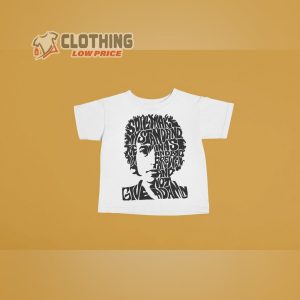 Bob Dylan Kids T-Shirt  Hand Printed Graphic Tee Unisex Toddler Baby Kid