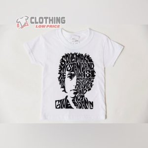 Bob Dylan Kids T-Shirt  Hand Printed Graphic Tee Unisex Toddler Baby Kid