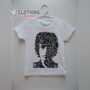 Bob Dylan Kids T Shirt Hand Printed Graphic Tee Unisex Toddler Baby Kid 3