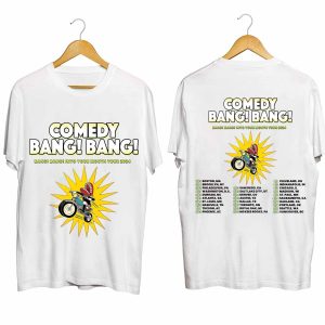 Comedy Bang! Bang! Bang! Bang! Into Your Mouth Tour 2024 Shirt Comedy Bang! Bang! Band Fa