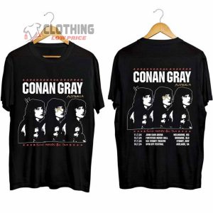 Conan Gray Australia Tour 2024 Merch, Found Heaven On Tour 2024 Australia Shirt, Found Heaven Lyrics Conan Gray T-shirt