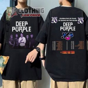 Deep Purple 1 More Time 2024 Tour Shirt, Deep Purple 2024 Concert Shirt, Deep Purple Rock Band, Celebrating 50 Years, Deep Purple Fan Gift